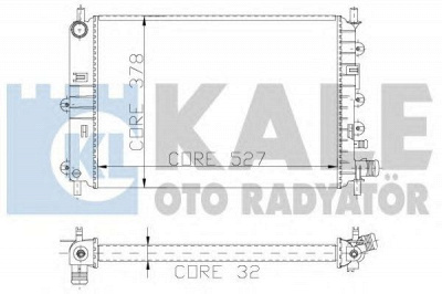 KALE OTO RADYATOR 103400 -  Радиатор, охлаждение двигателя
